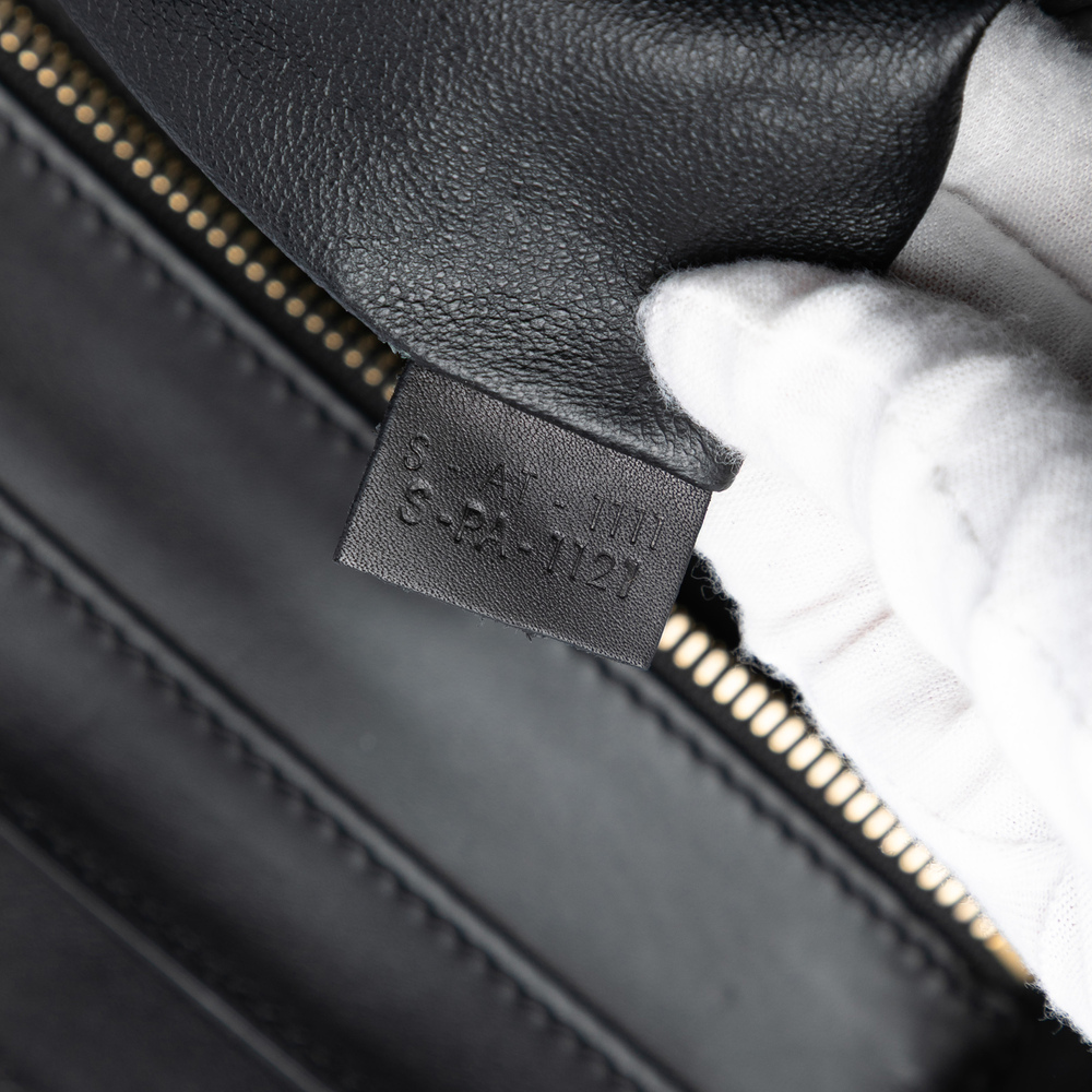 Pre-Loved Celine Mini Bicolor Canvas and Leather Luggage Tote - Picture 6 of 7